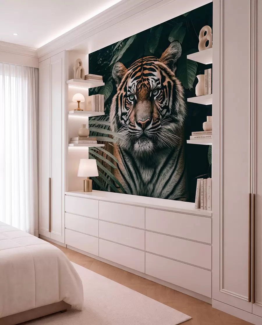 Wall Mural Photo Wallpaper Tiger in the rainforest u95619