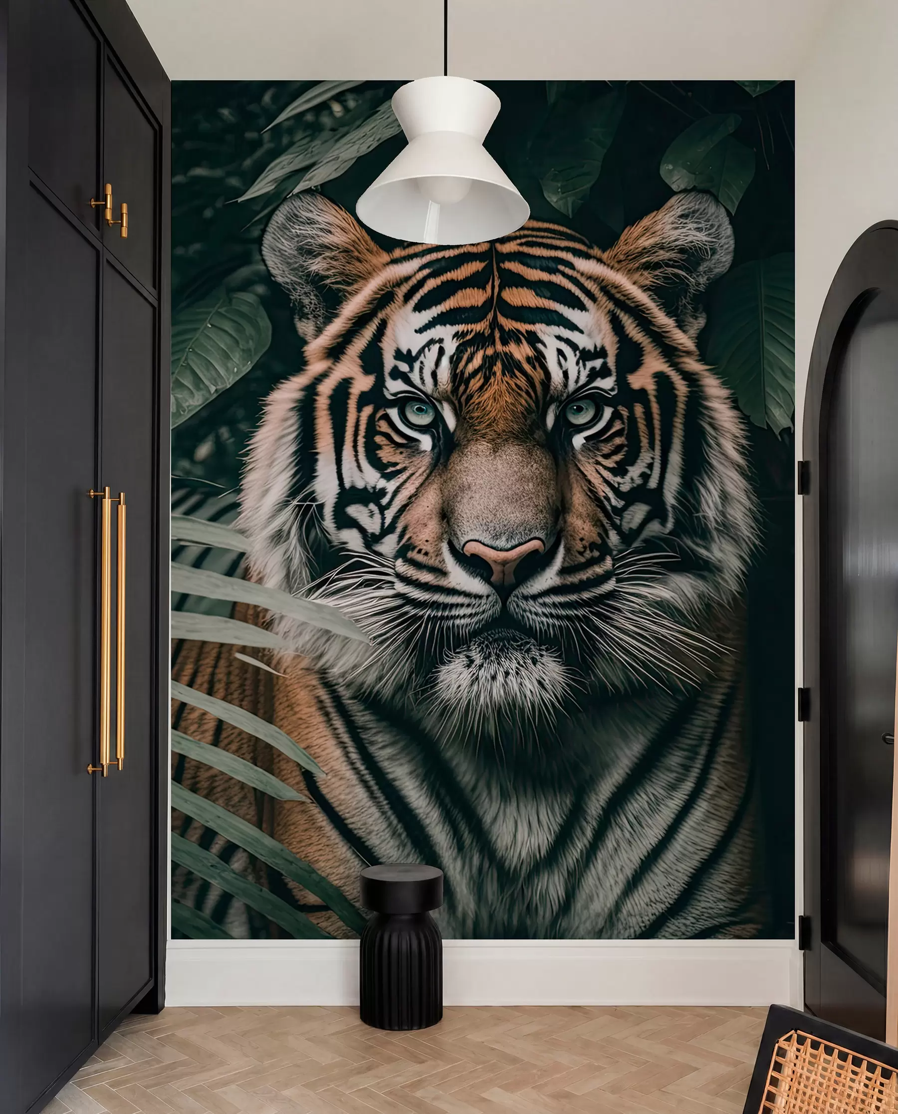 peintures murales Tigre dans la forêt tropicale u95619