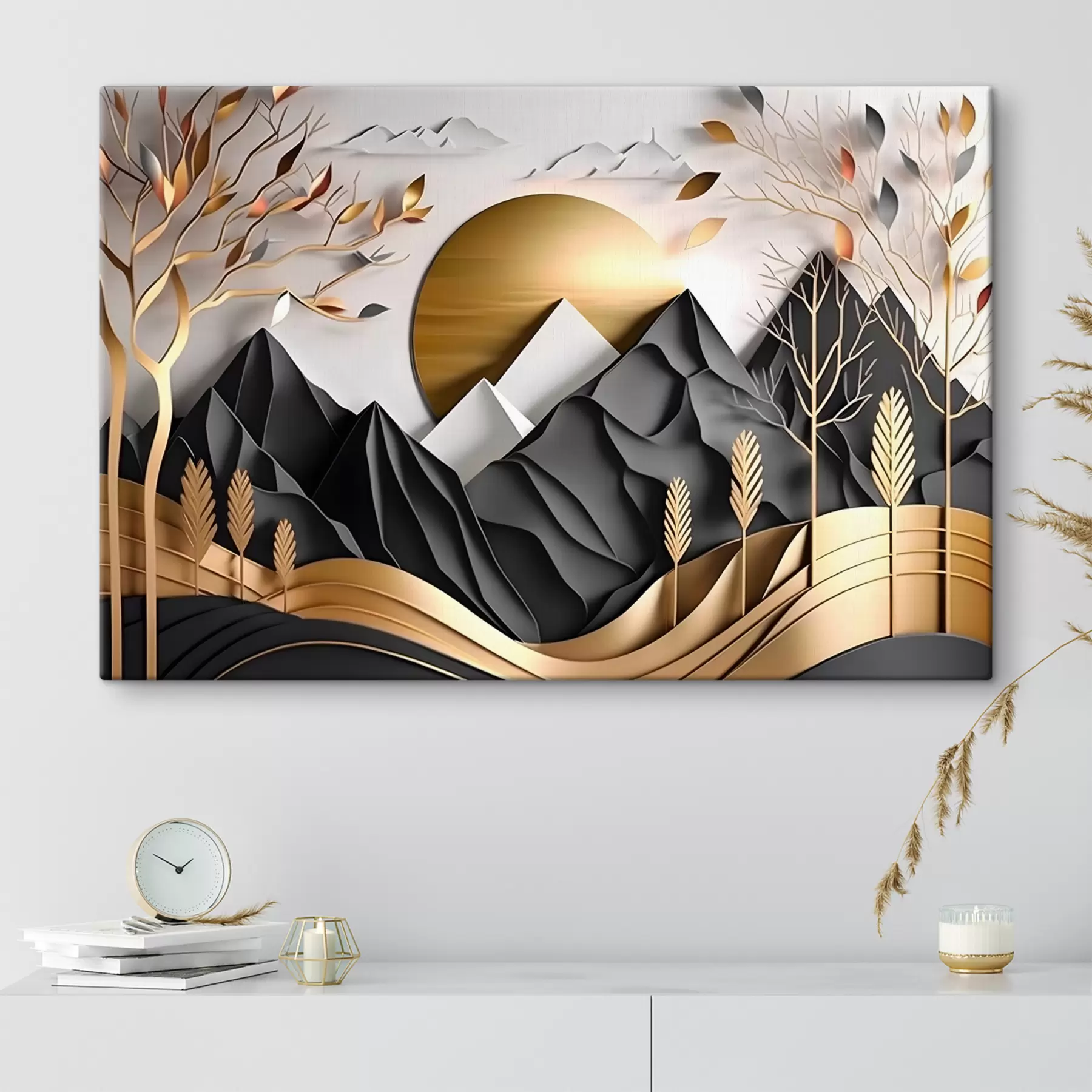 murales Mundo, naturaleza y fuente s34419