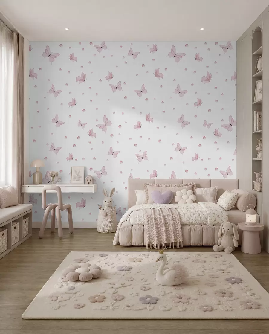 wall murals Small Pink Butterflies u96109