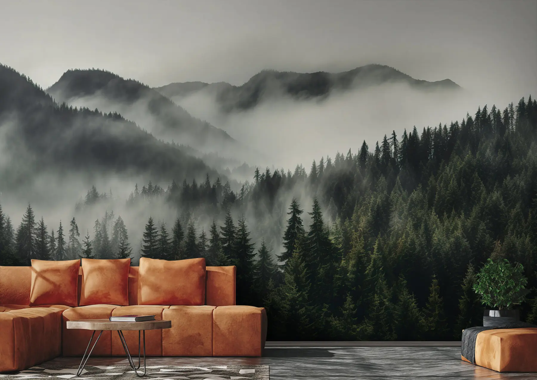 Wall Mural Photo Wallpaper Mountain landscape and peace u96027