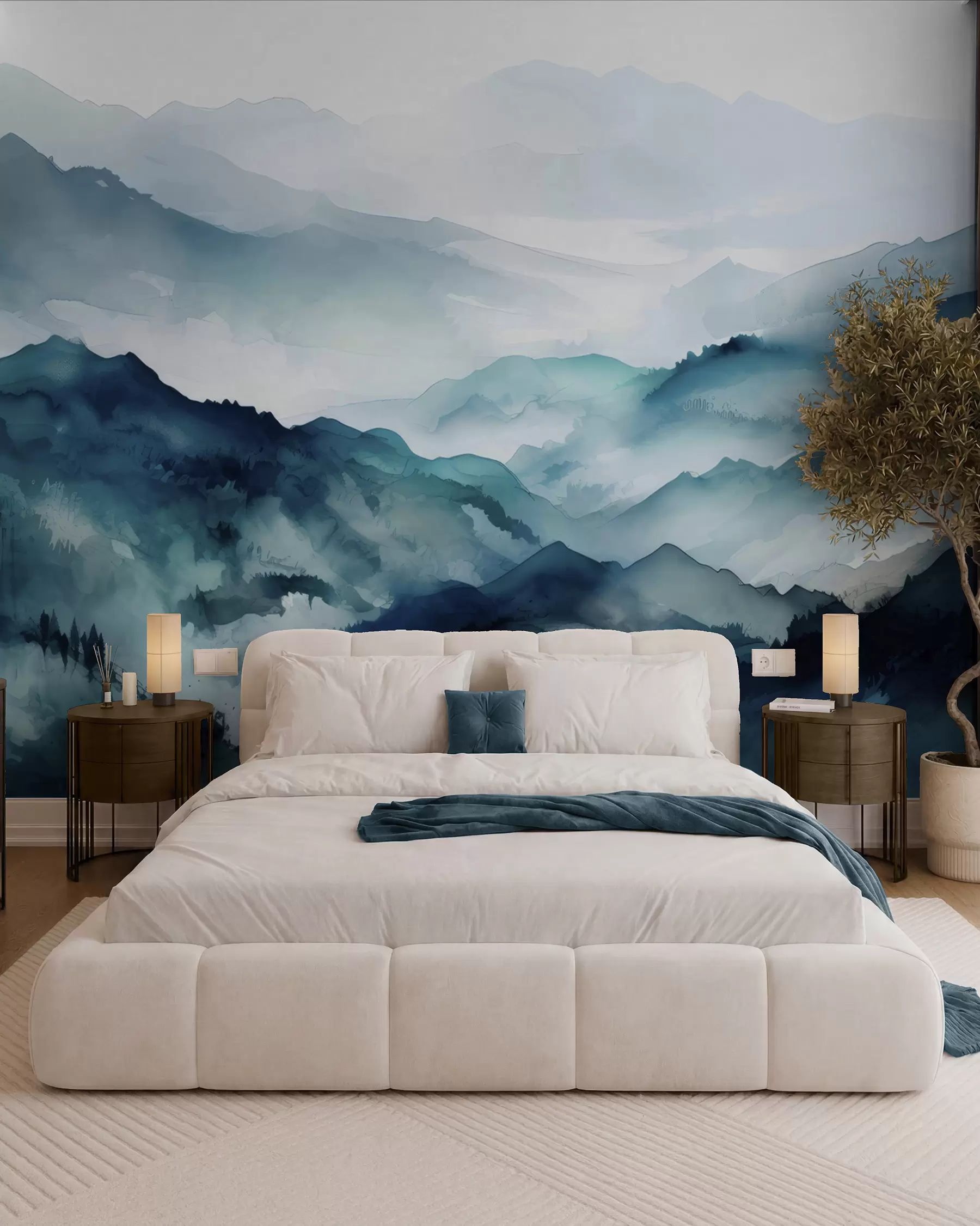 peintures murales Marées de montagnes u96032