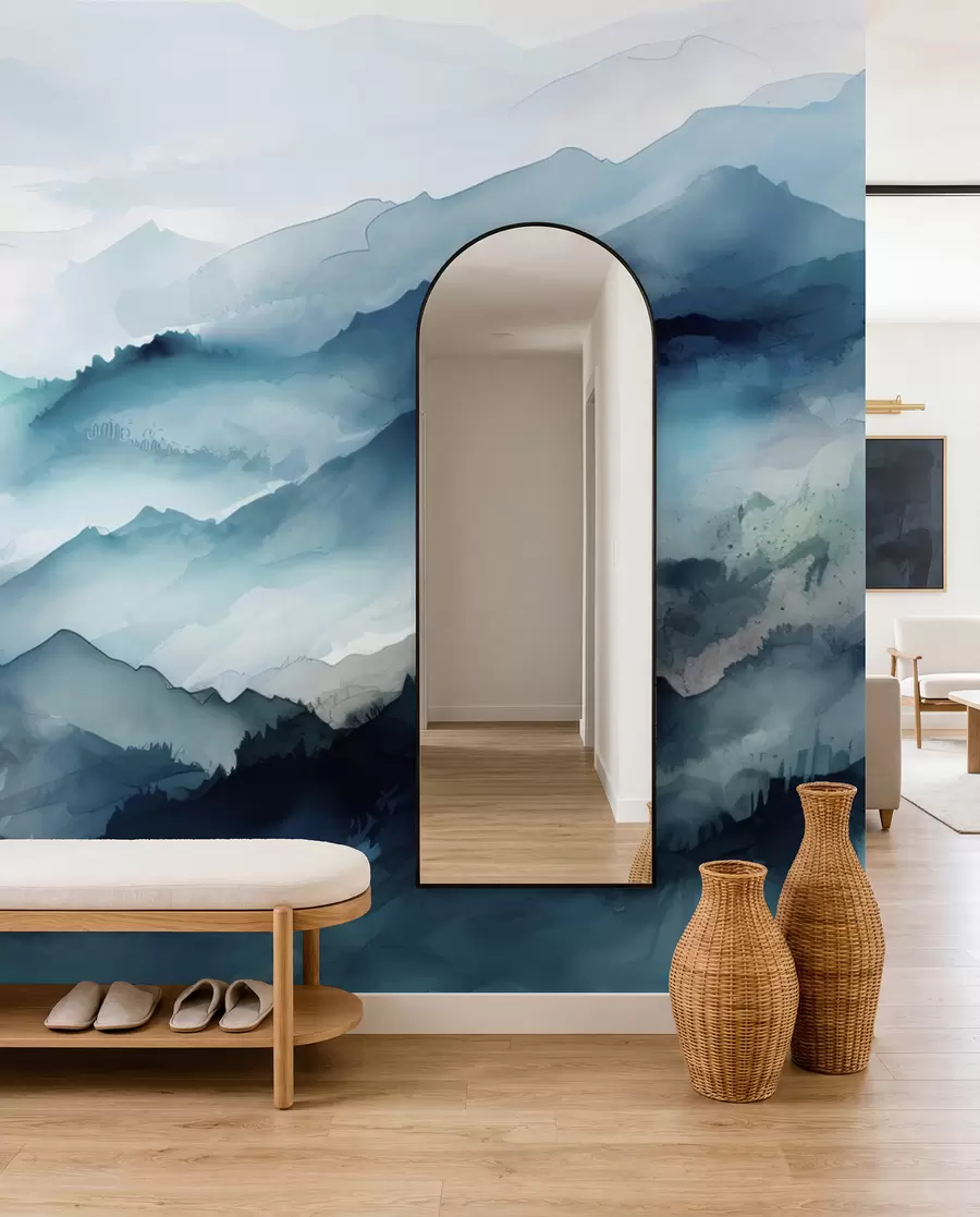 peintures murales Charme des paysages de montagne u96032