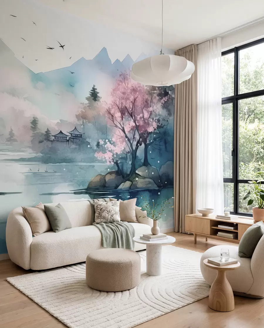 Wall Mural Photo Wallpaper Bay mountain landscape u96039