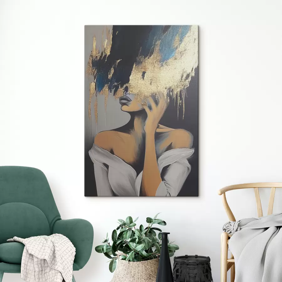 wall murals Hairstyle, shoulder and eyelash s34863