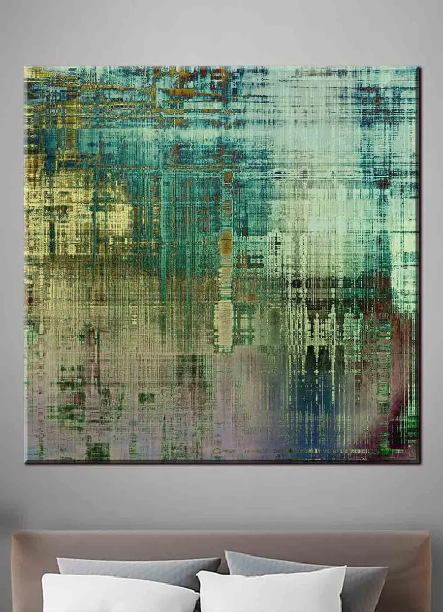 wall murals Azure, aqua and art s34626