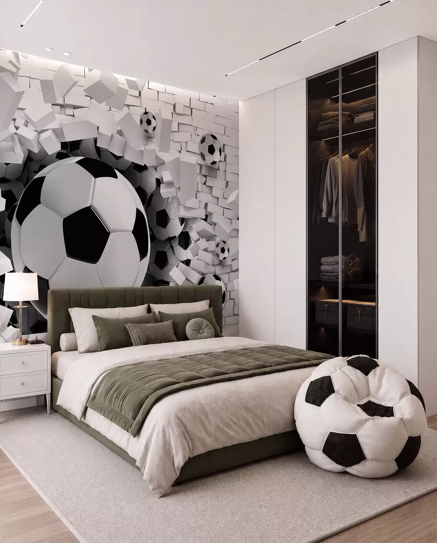 wall murals Football Breakthrough u96315