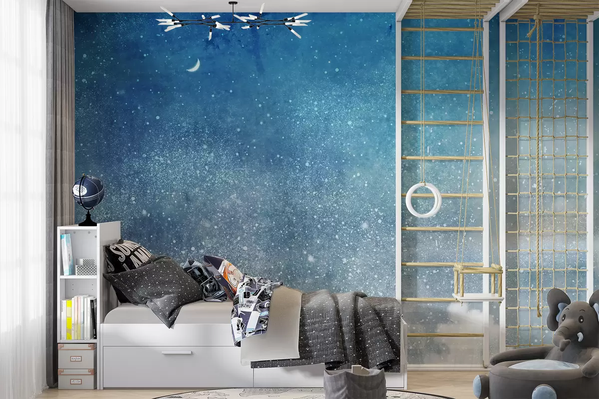 wall murals Clouds and starry sky u12672