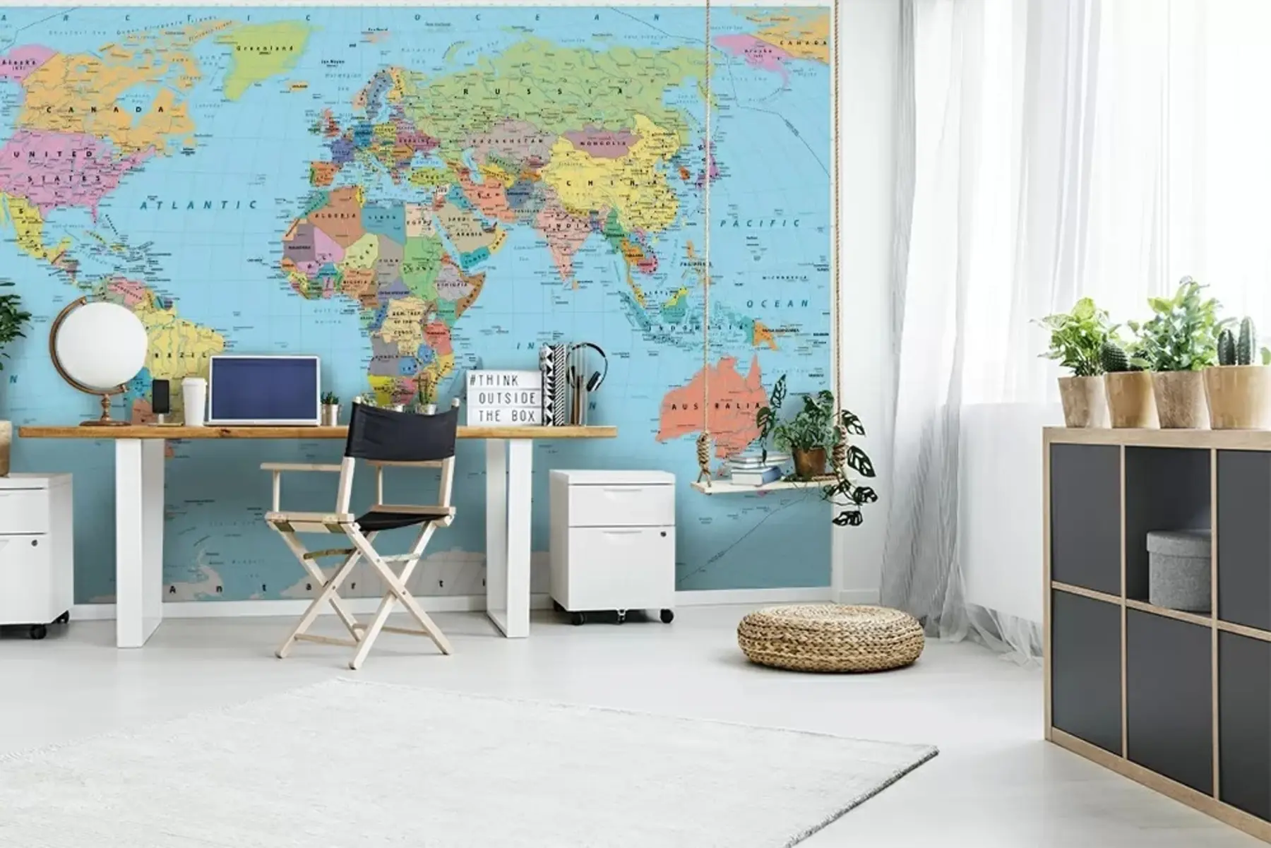 Wall Mural Photo Wallpaper World map u13370