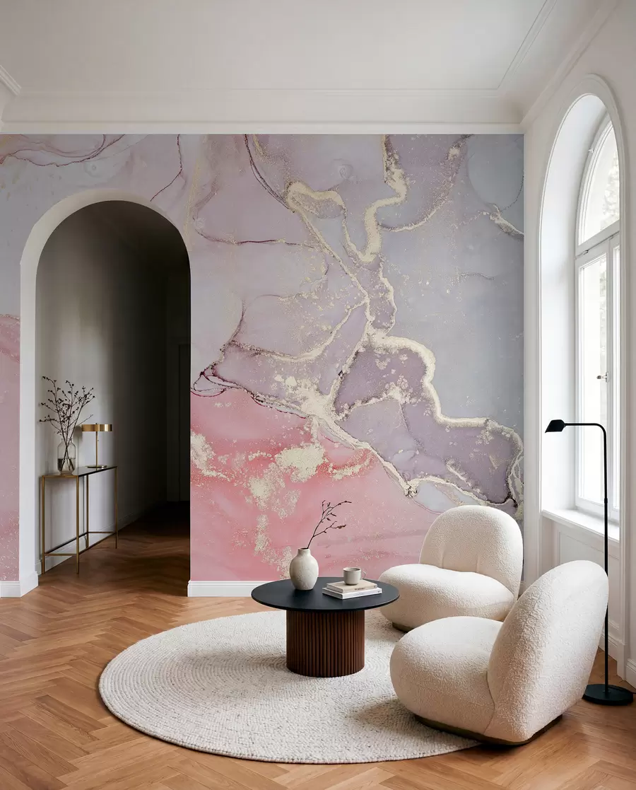 Wall Mural Photo Wallpaper Rose marble u13857