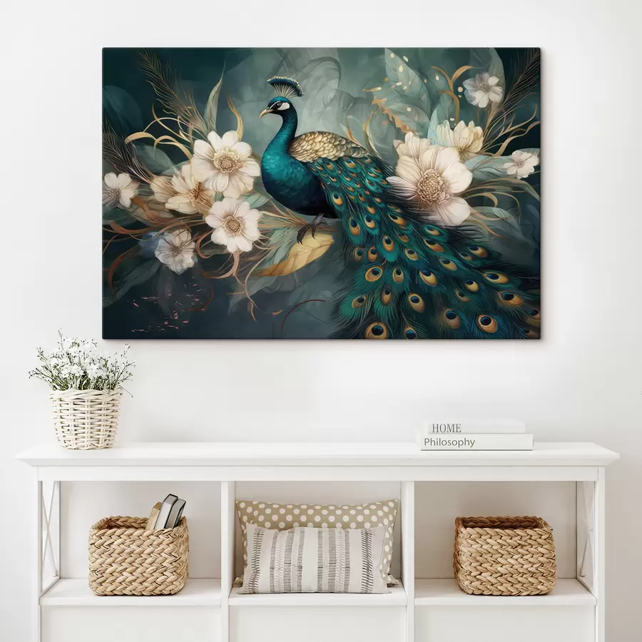 wall murals Bird, peafowl and nature s34866