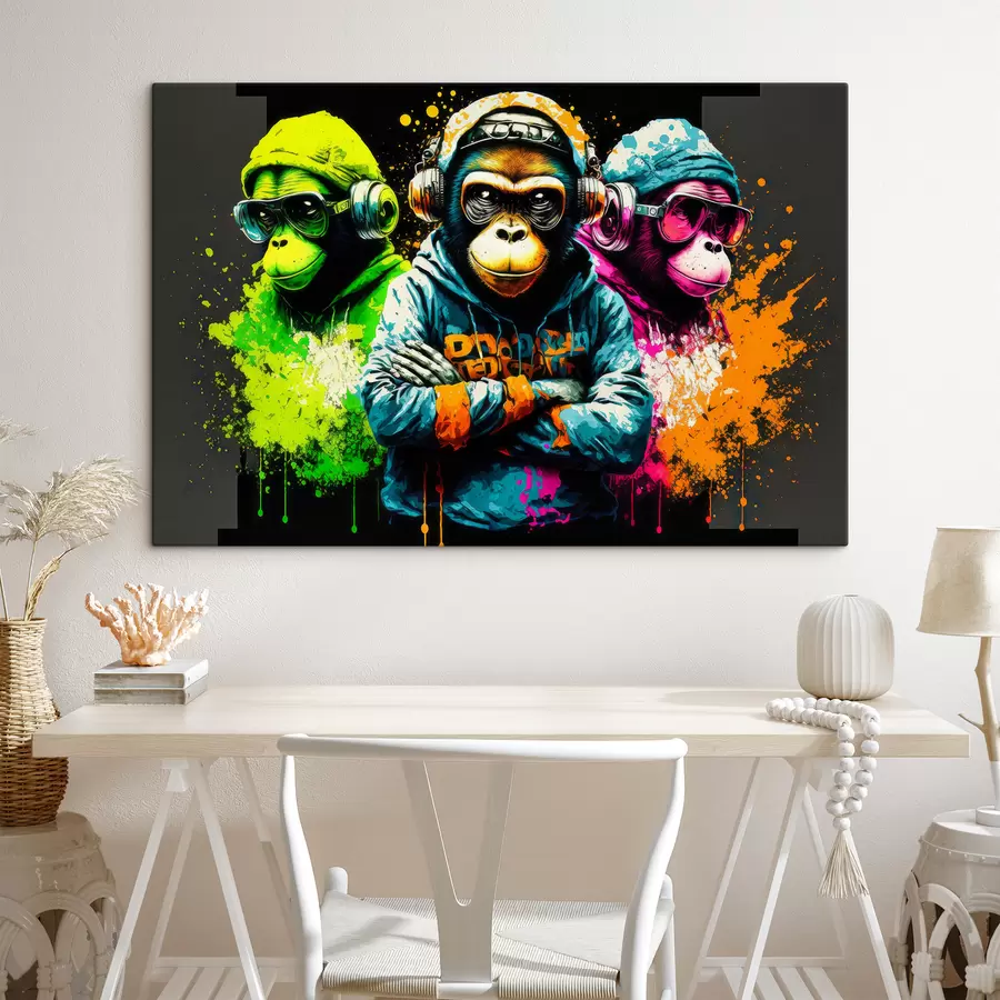 wall murals Sleeve, primate and font s34887