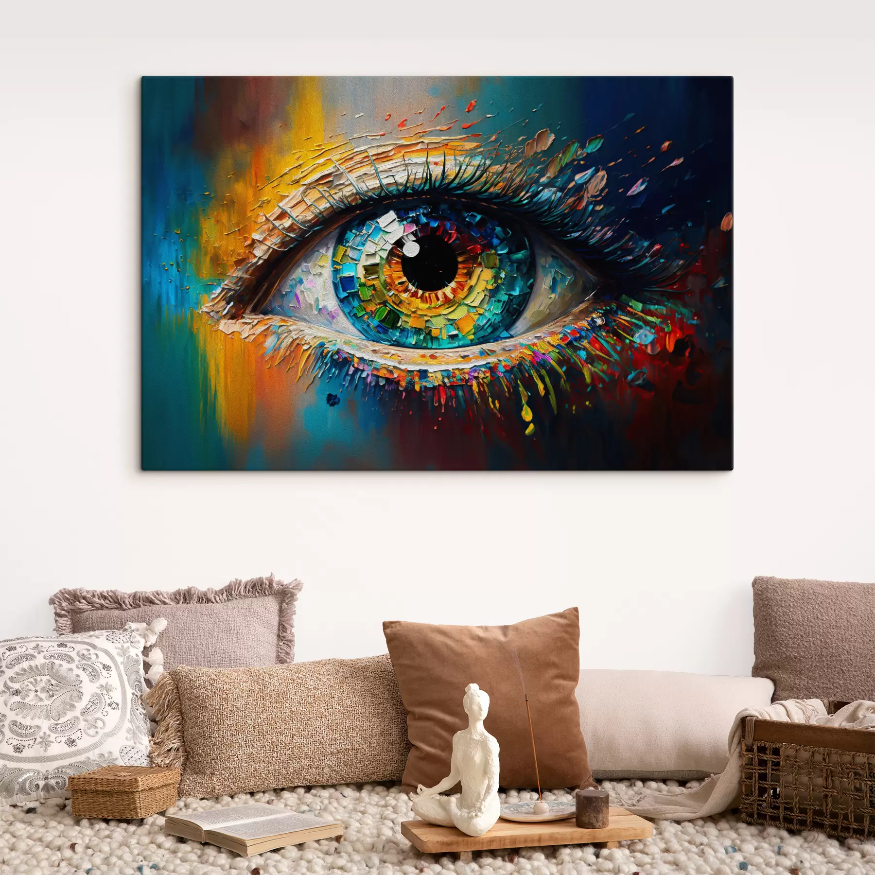 wall murals Water, eye and eyelash s34943