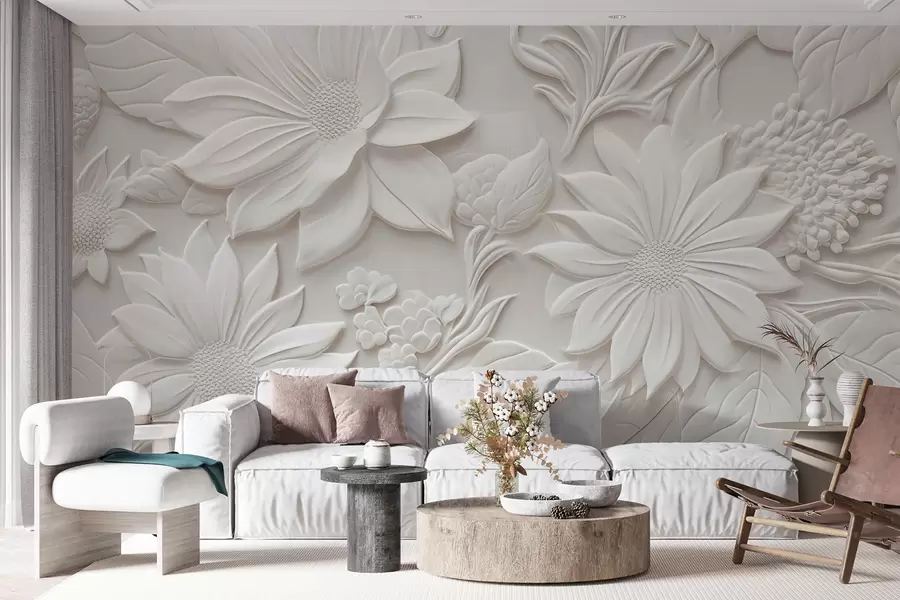 Wall Mural Photo Wallpaper 3-D flowers u96695