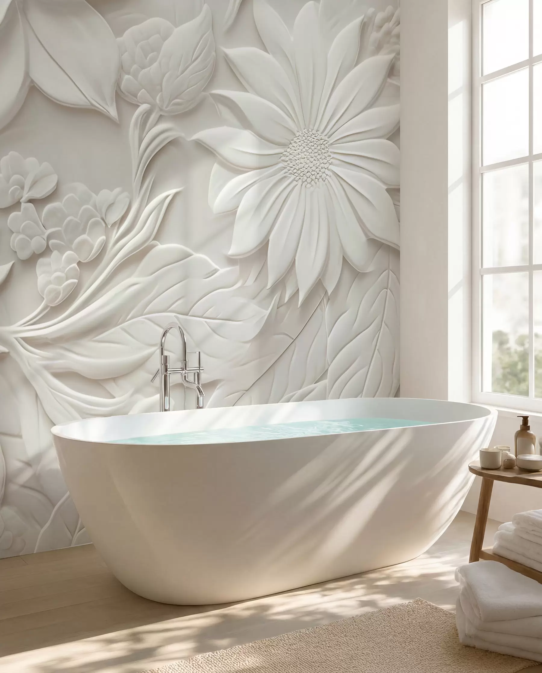 wall murals 3-D flowers u96695