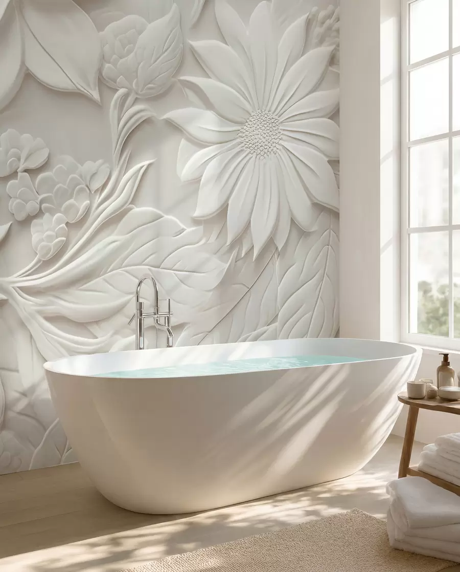 wall murals 3-D flowers u96695