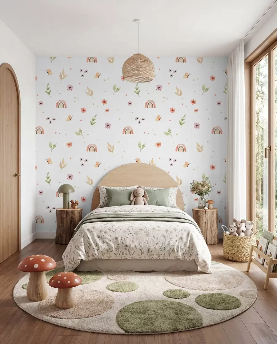 wall murals Children's watercolor drawing u96608