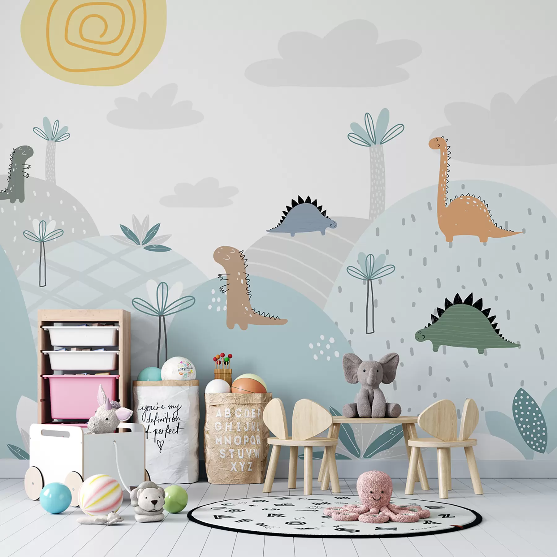 peintures murales Monde des dinosaures u96460