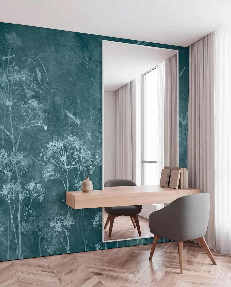 Wall Mural Photo Wallpaper Wildflowers in grunge style u96551