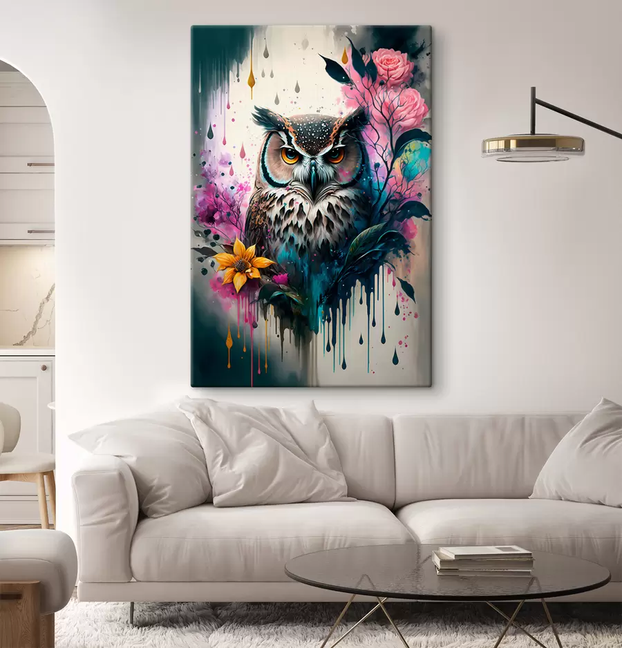 wall murals Bird, organism and paint s35348