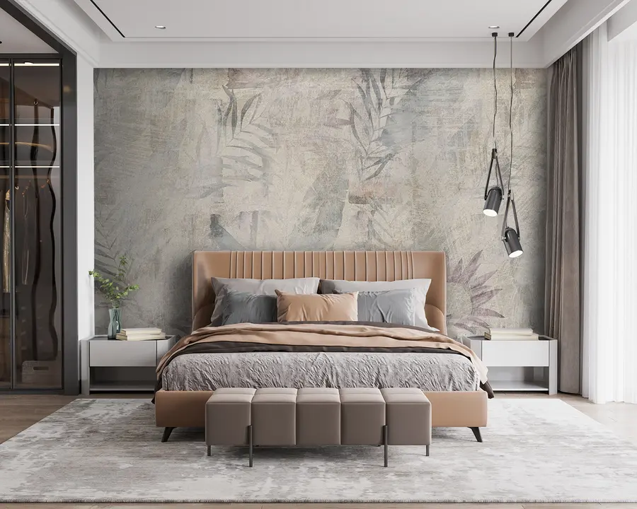 murales Loft de acuarelas tropicales u96807