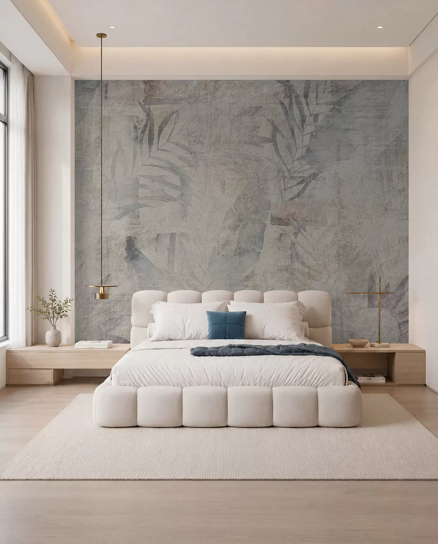 Wall Mural Photo Wallpaper Faded Tropical Imprint u96807