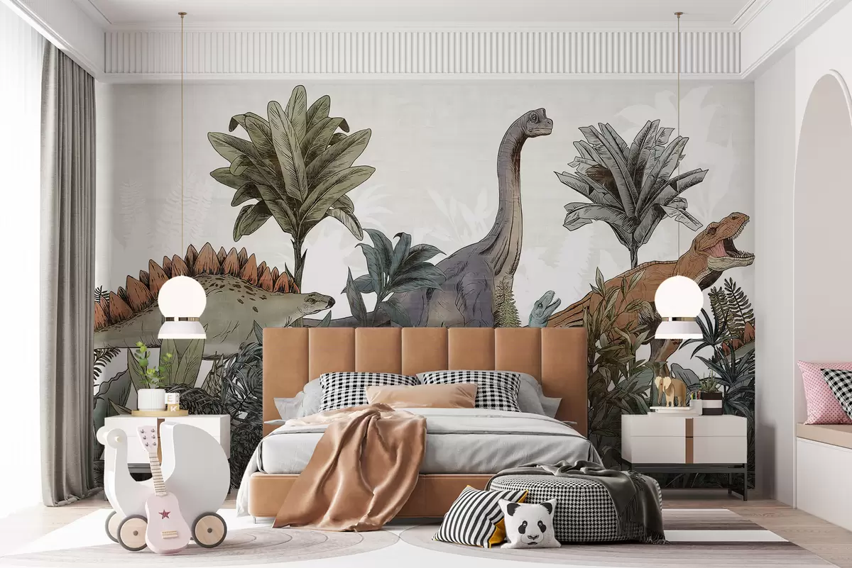 Wall Mural Photo Wallpaper Park of large dinosaurs u96938