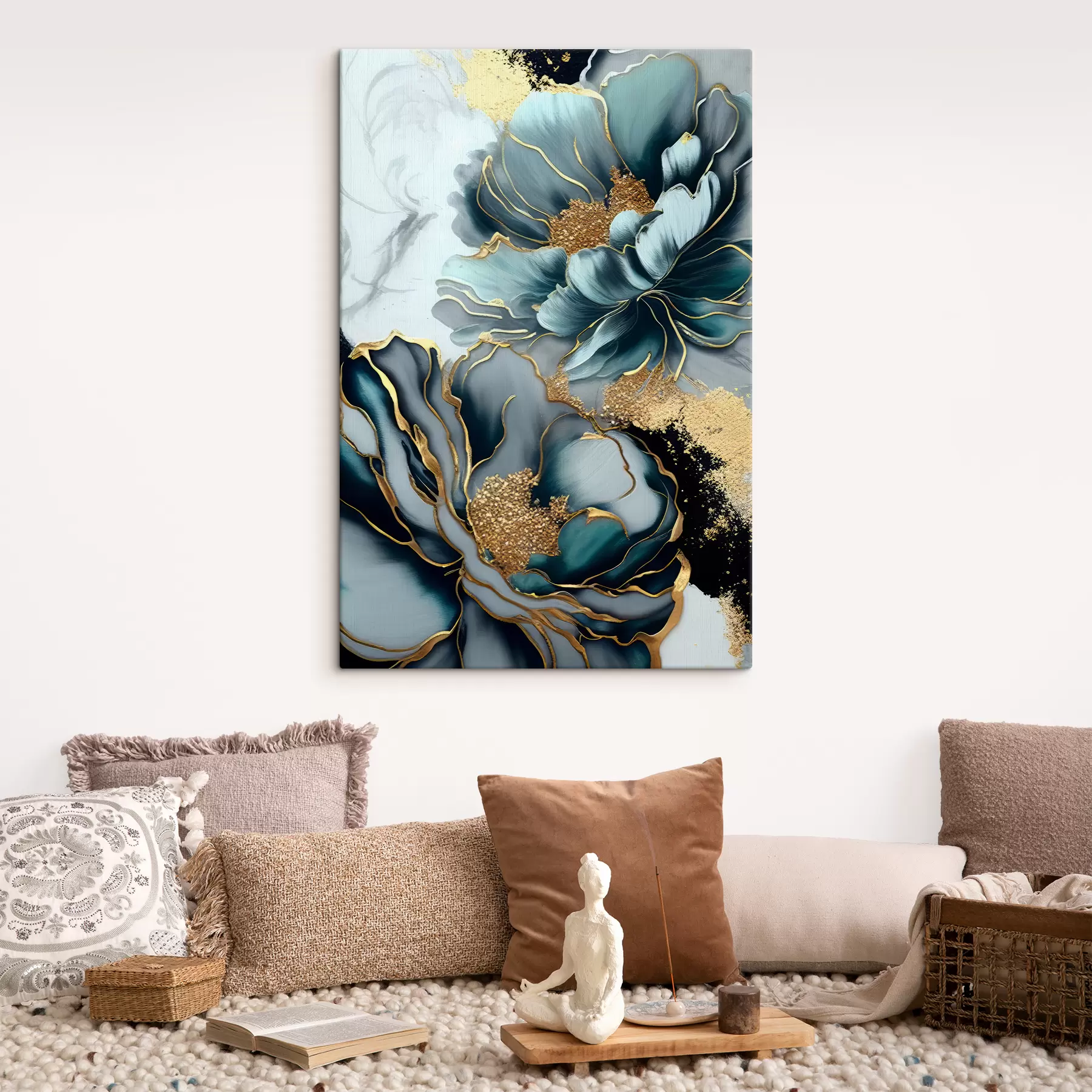 wall murals Green, azure and botany s35447