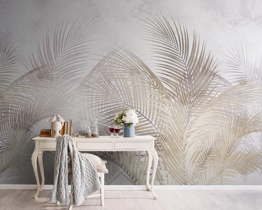wall murals tropical trees and leaves u96860