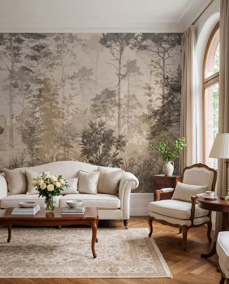 Wall Mural Photo Wallpaper Grunge forest u97057