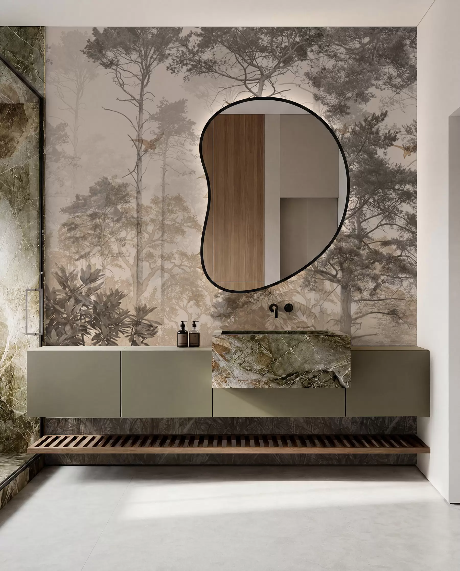 Wall Mural Photo Wallpaper Grunge forest u97057