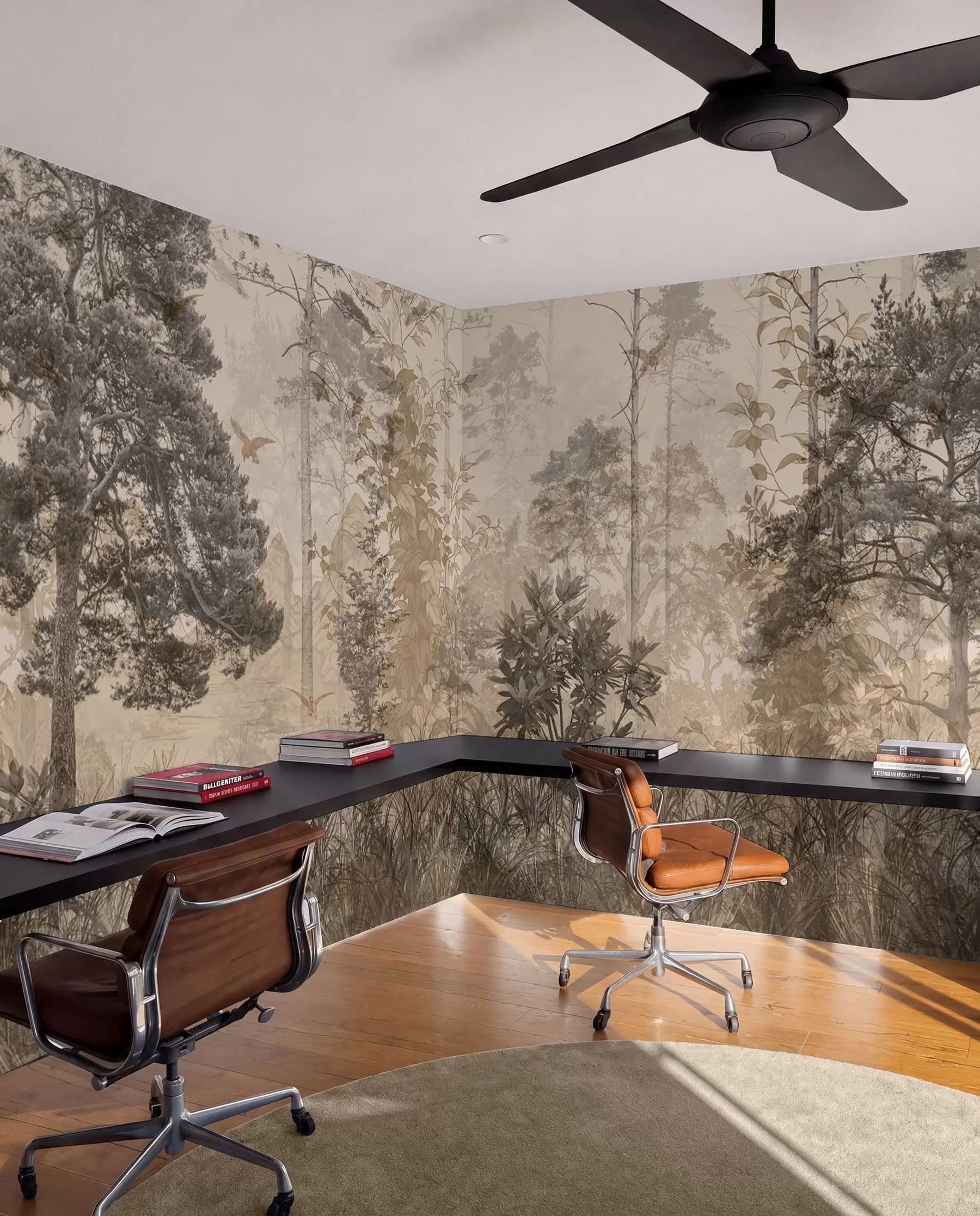 wall murals Grunge forest u97057
