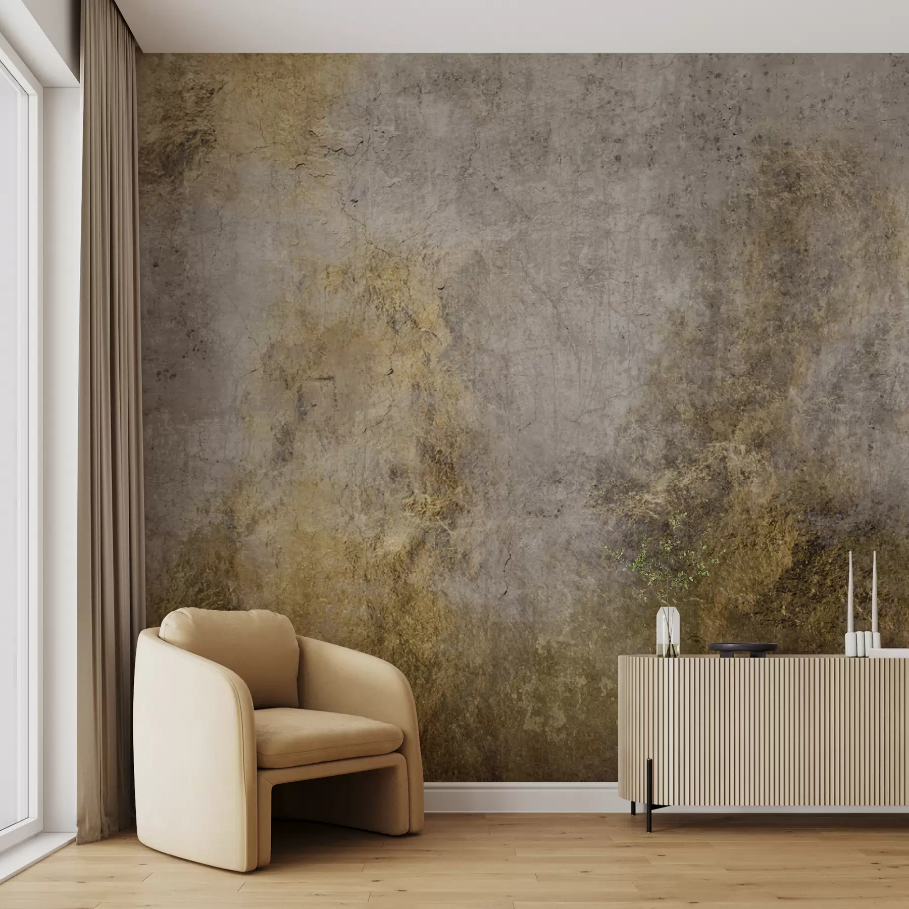 Wall Mural Photo Wallpaper Rusty concrete wall u97226