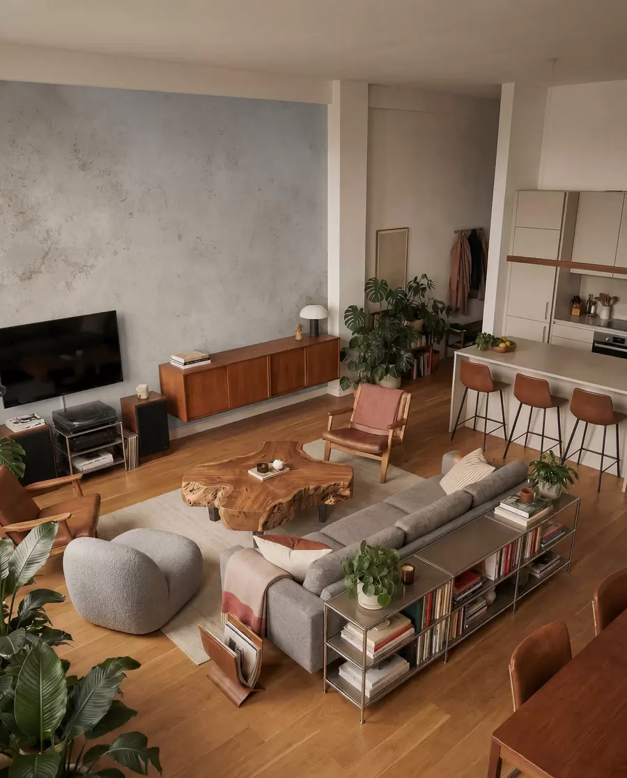 Wall Mural Photo Wallpaper Beige concrete wall u97236