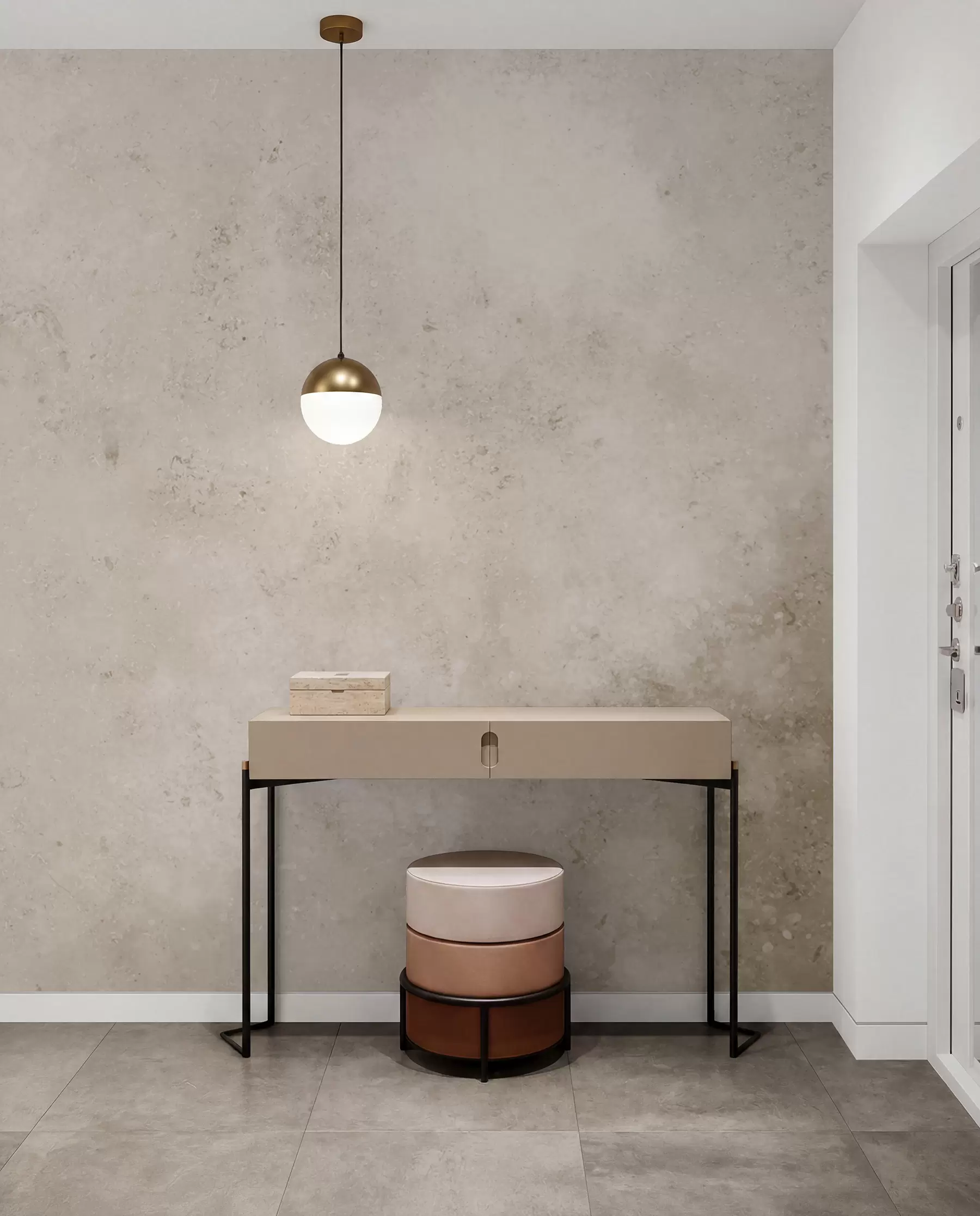 peintures murales Mur en béton beige u97236
