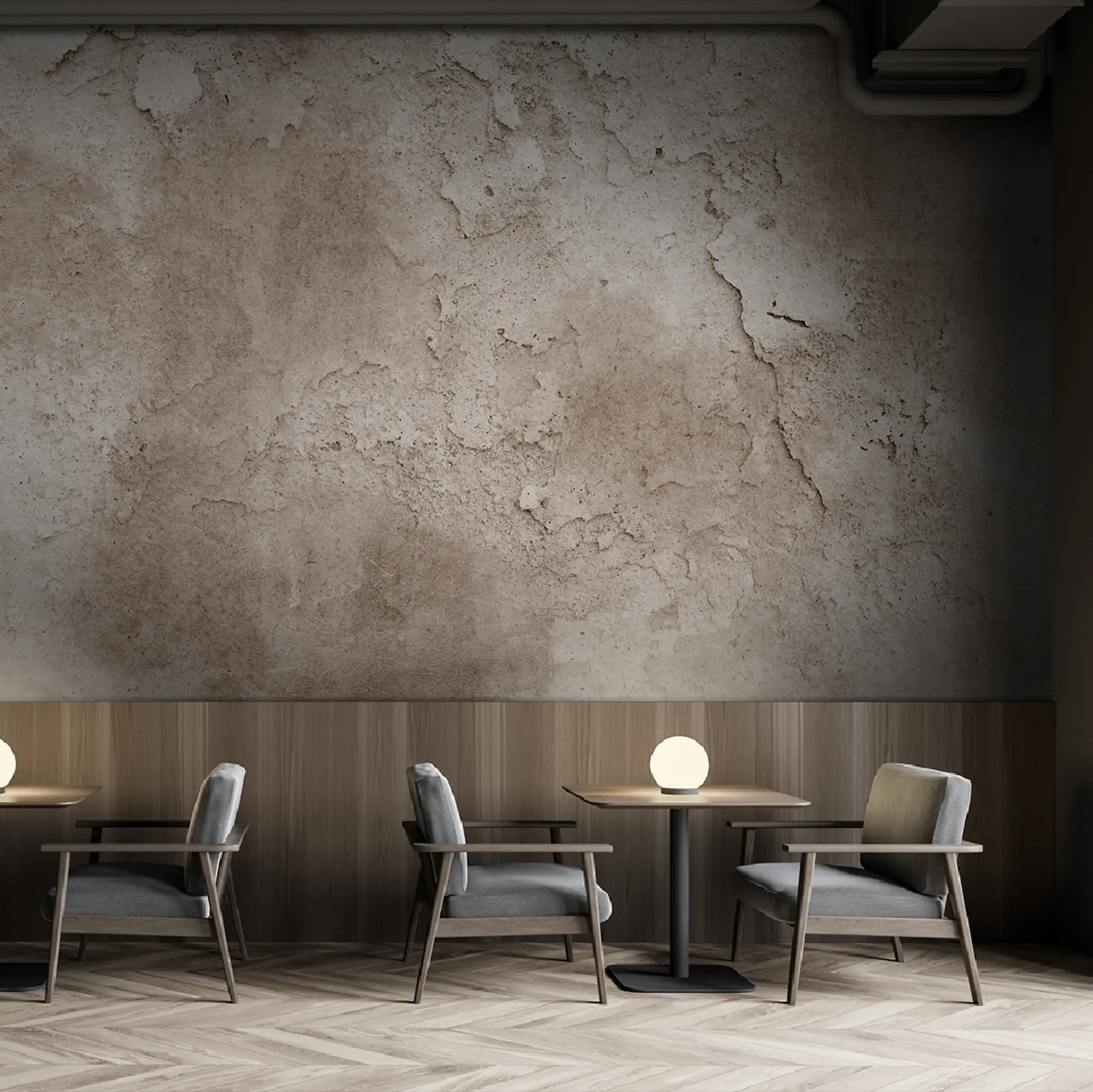 murales Muro de hormigón marrón con bordes rugosos u97237