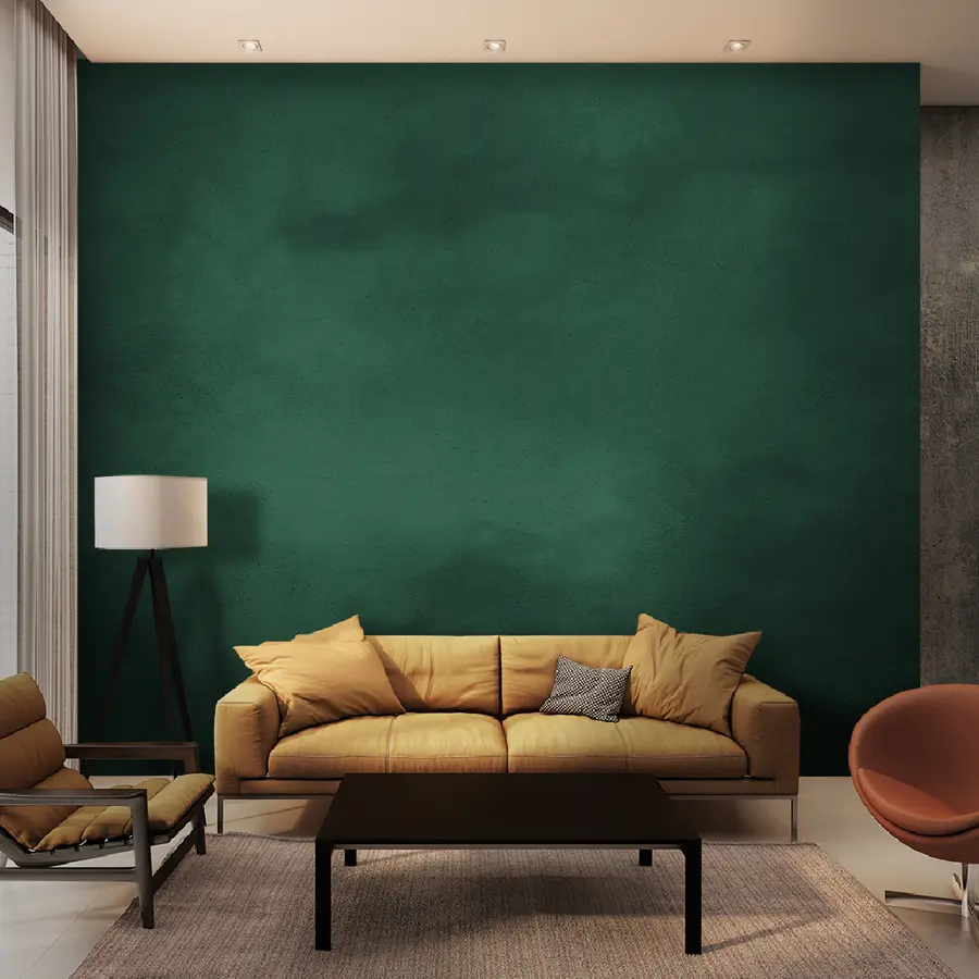 Wall Mural Photo Wallpaper Emerald concrete wall u97239
