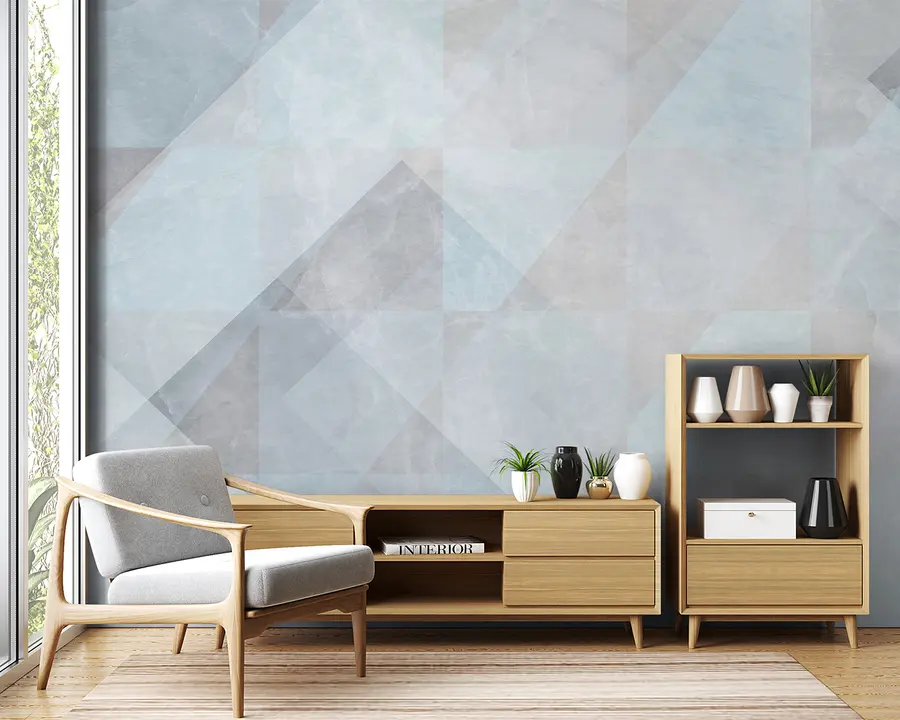 Wall Mural Photo Wallpaper Geometric abstraction in pastel colors u97267