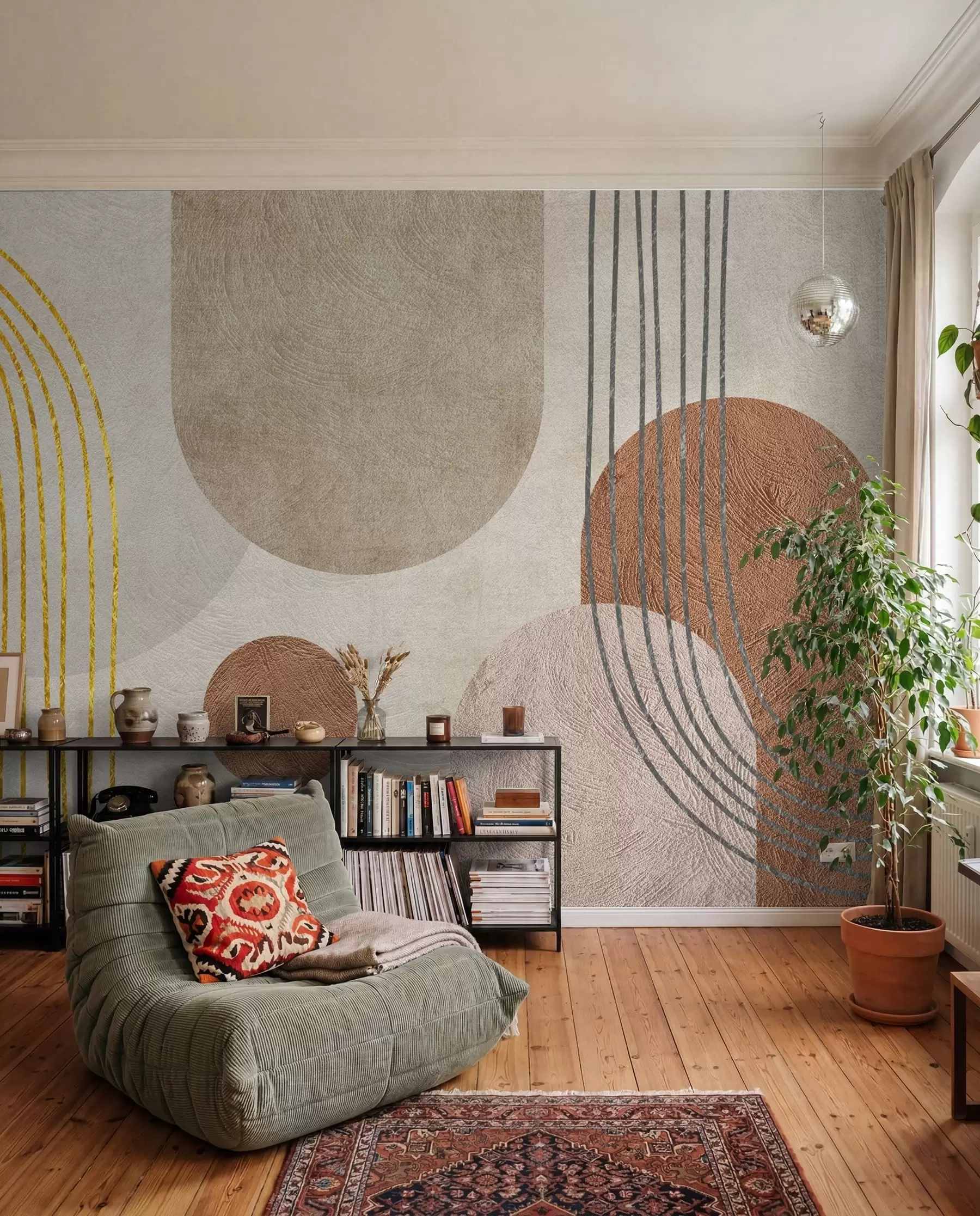peintures murales Motif boho abstrait u97255