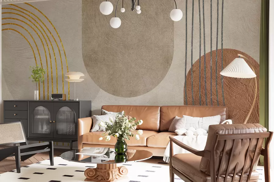 murales Motivo boho abstracto u97255