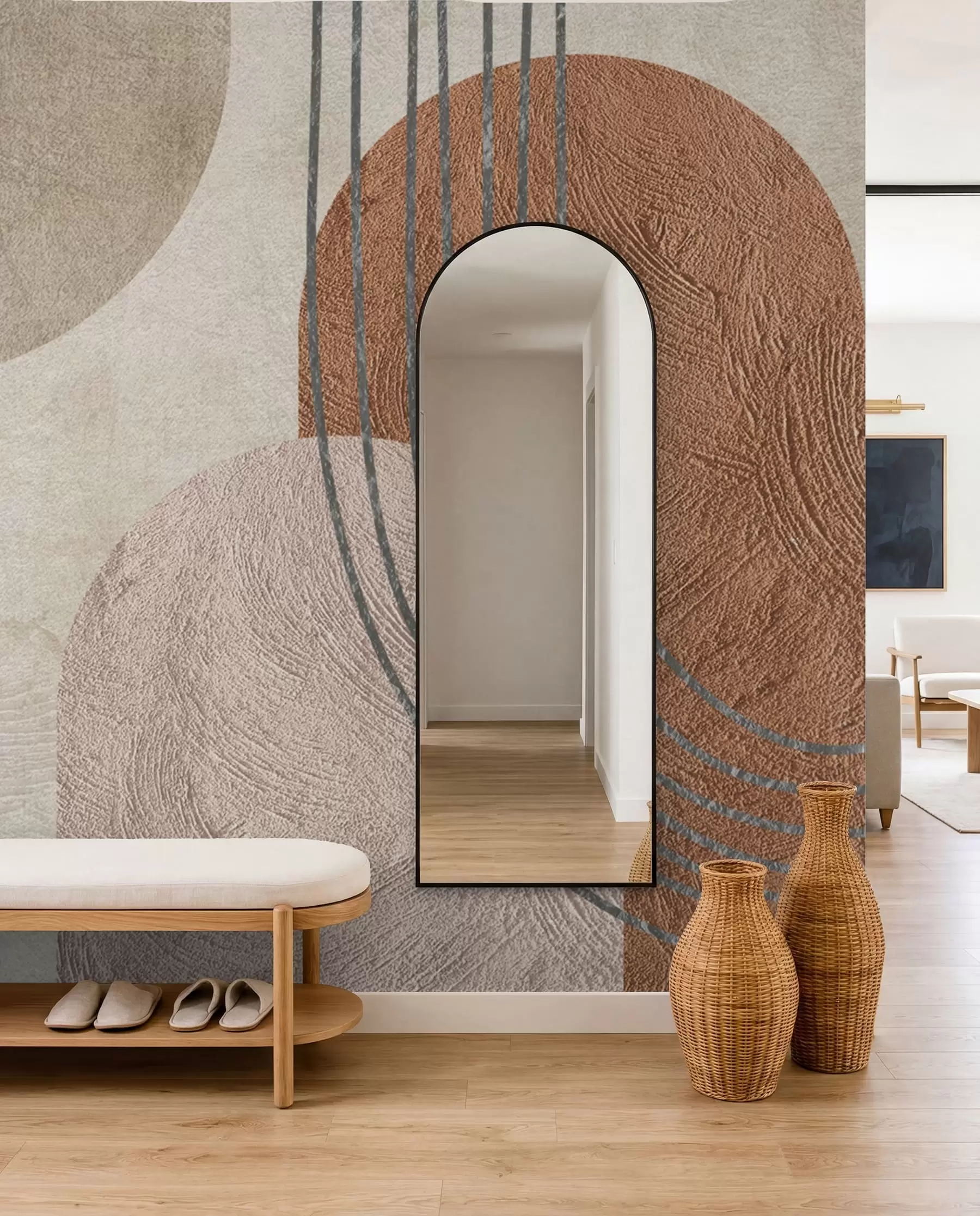 peintures murales Motif boho abstrait u97255