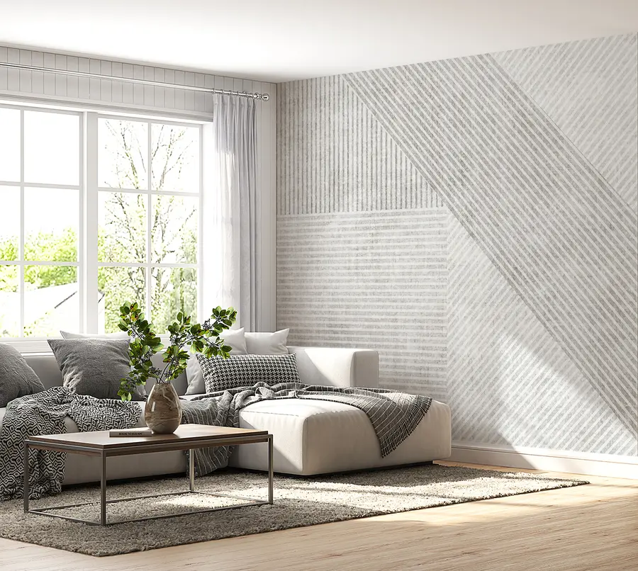 Wall Mural Photo Wallpaper Geometric vintage lines u96331