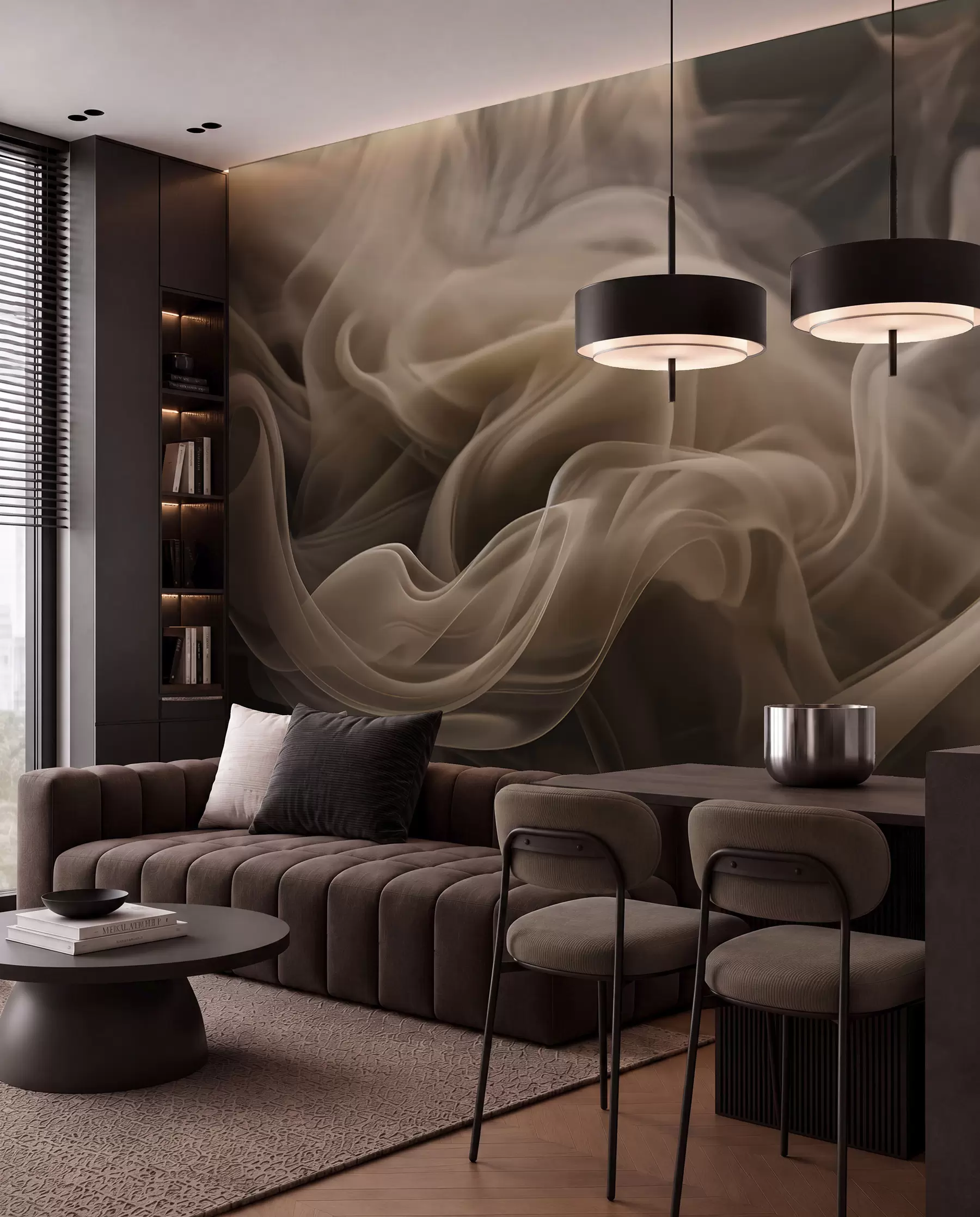 wall murals Smoky Folds u96591