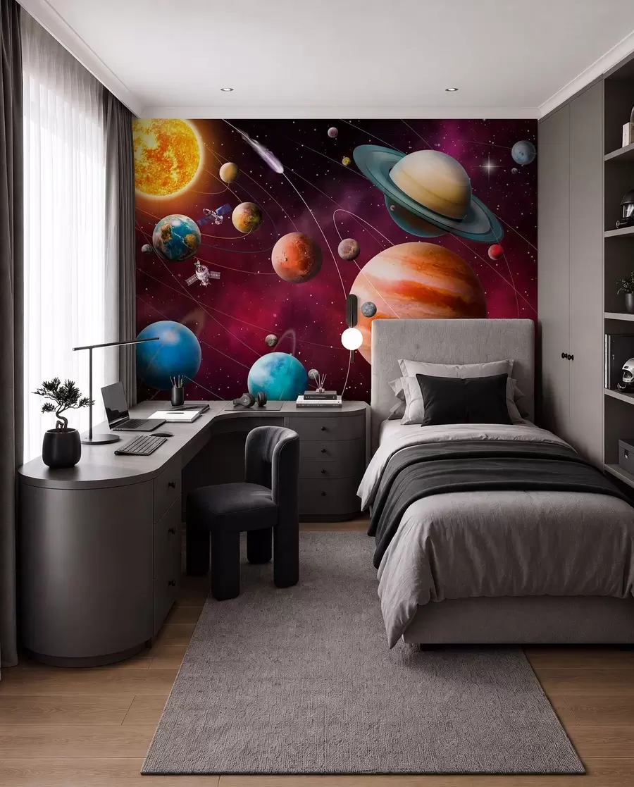 Wall Mural Photo Wallpaper Space objects of the solar system u97423