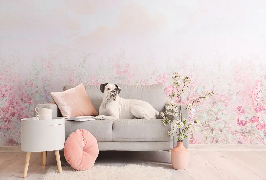 peintures murales fleurs en relief 3d u97407