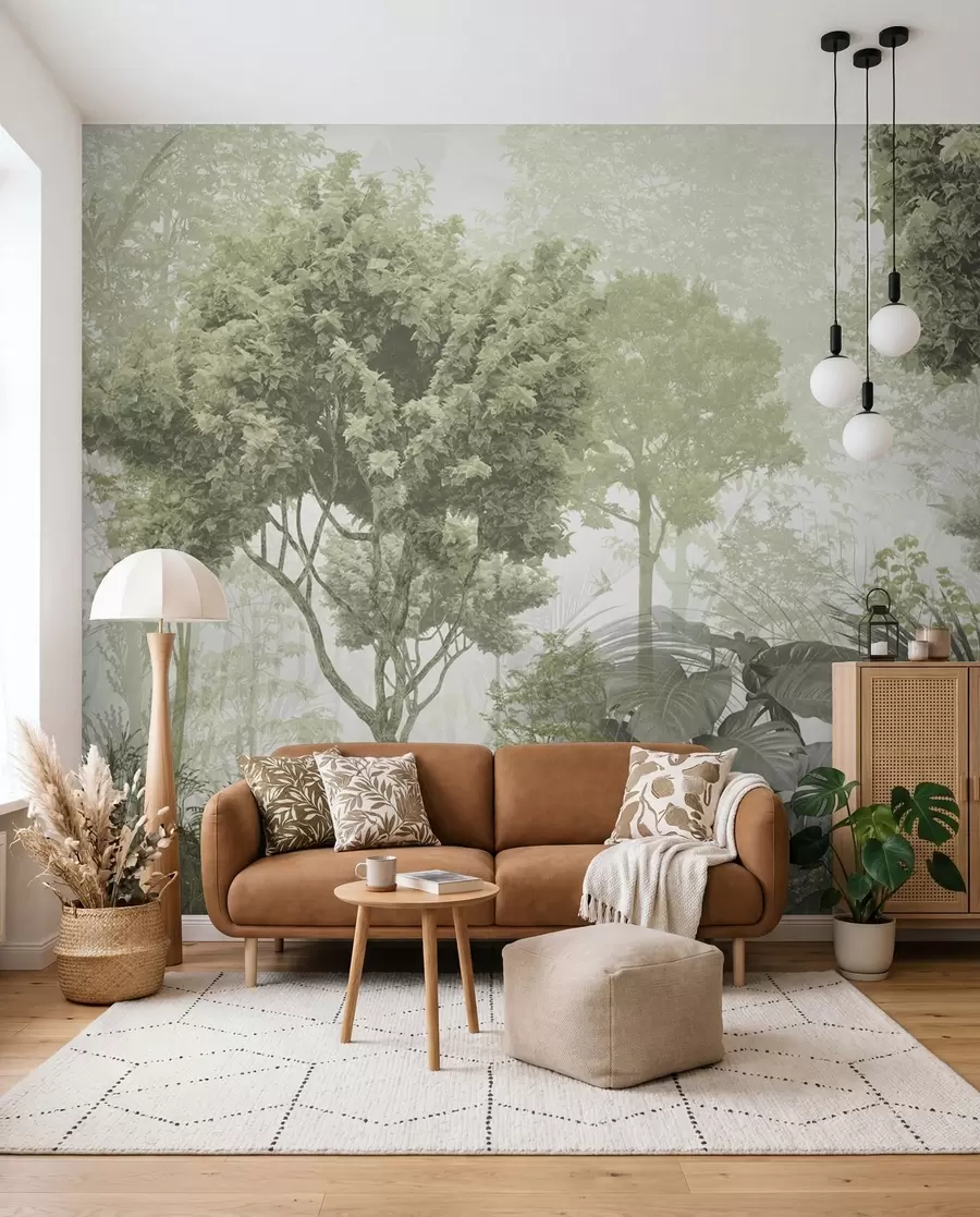 Wall Mural Photo Wallpaper Morning in the depths of the forest u97409