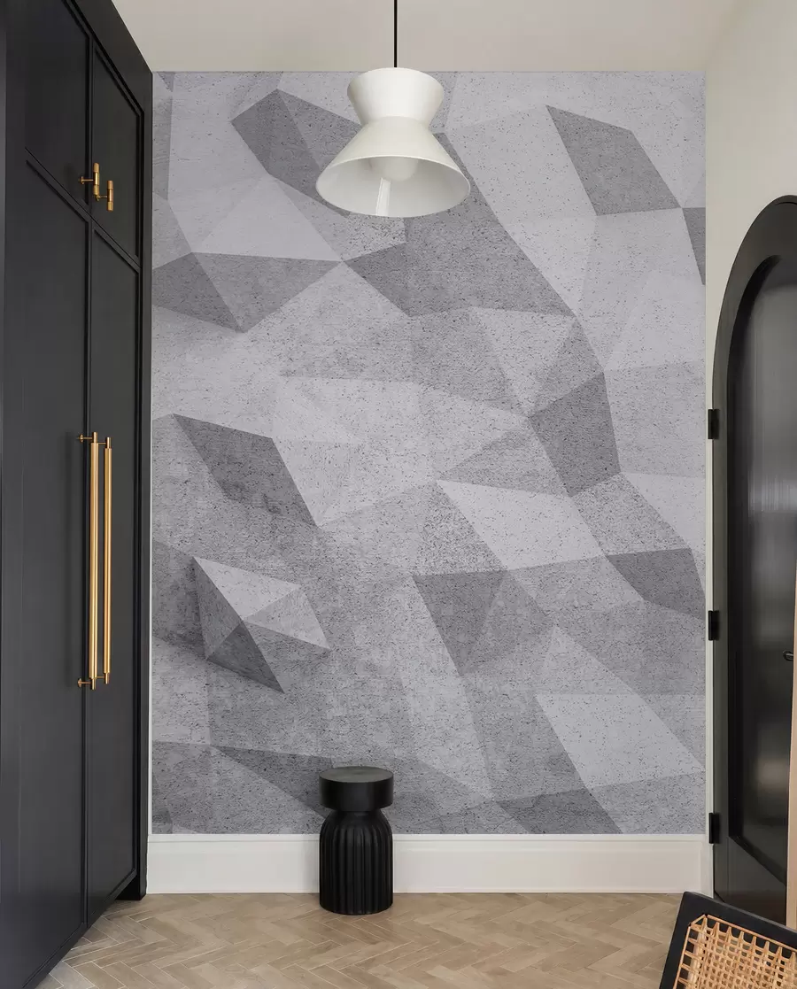 peintures murales Abstrait 3D polygones grunge loft u97336