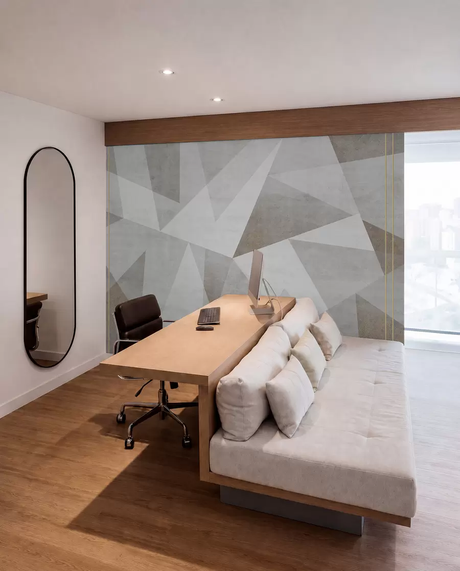 Wall Mural Photo Wallpaper Hermetry triangles with lines u97345