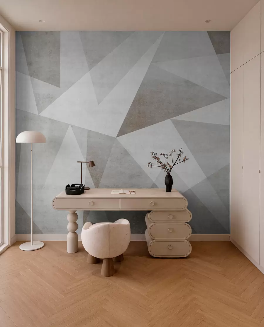 Wall Mural Photo Wallpaper Hermetry triangles with lines u97345