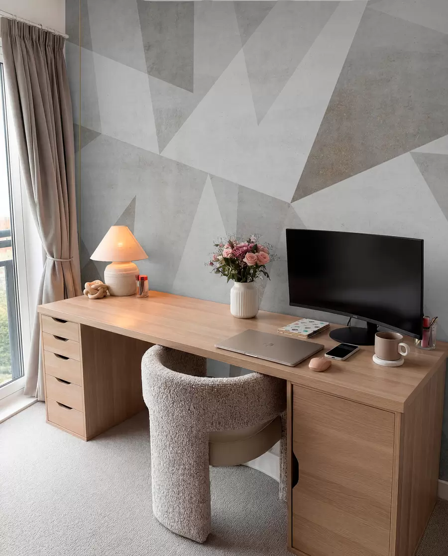 Wall Mural Photo Wallpaper Hermetry triangles with lines u97345